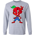 Cherry Peace Sign Kids LS T-Shirt