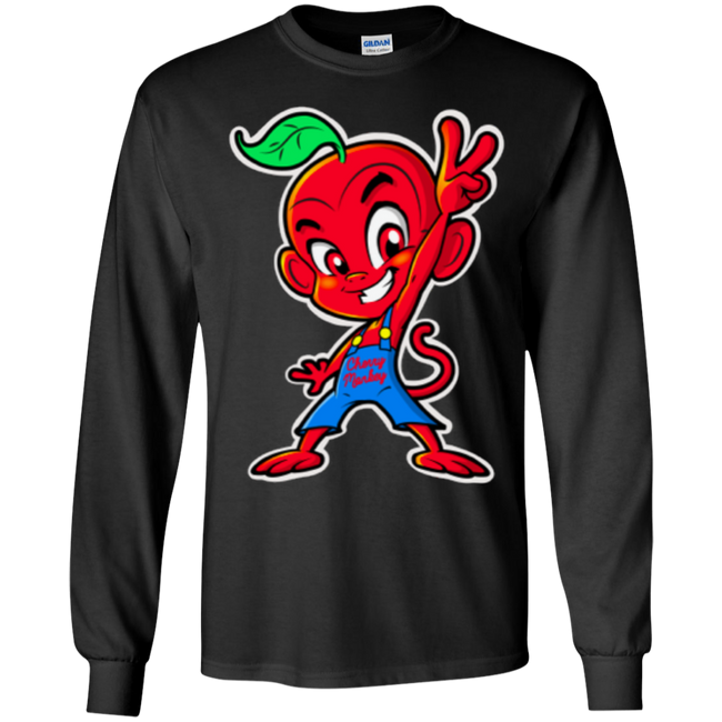 Cherry Peace Sign Kids LS T-Shirt