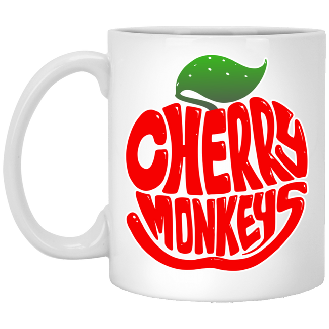 Cherry Monkeys White Coffee Mugs