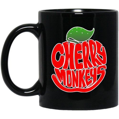 Cherry Monkeys Black Coffee Mugs